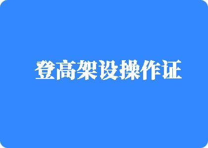 男人鸡把进女人逼视频登高架设操作证